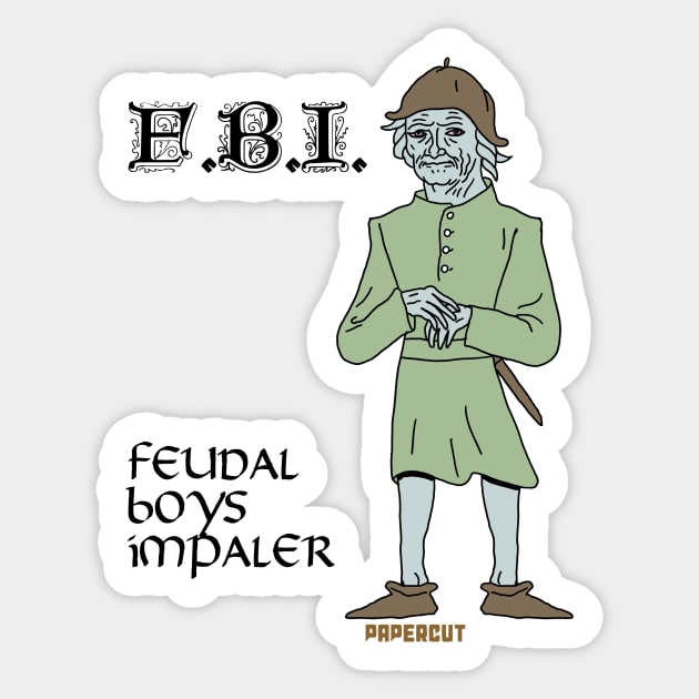 Feudal Boys Impaler Sticker by EstudiosPapercut